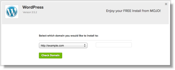 wordpress check domain install bluehost