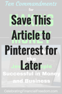 Ten Commandments for Making Money - Learn from the jewish people about money and business