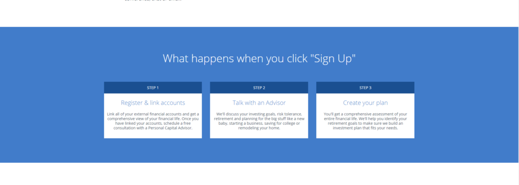 Personal Capital What Happens When You Sign Up